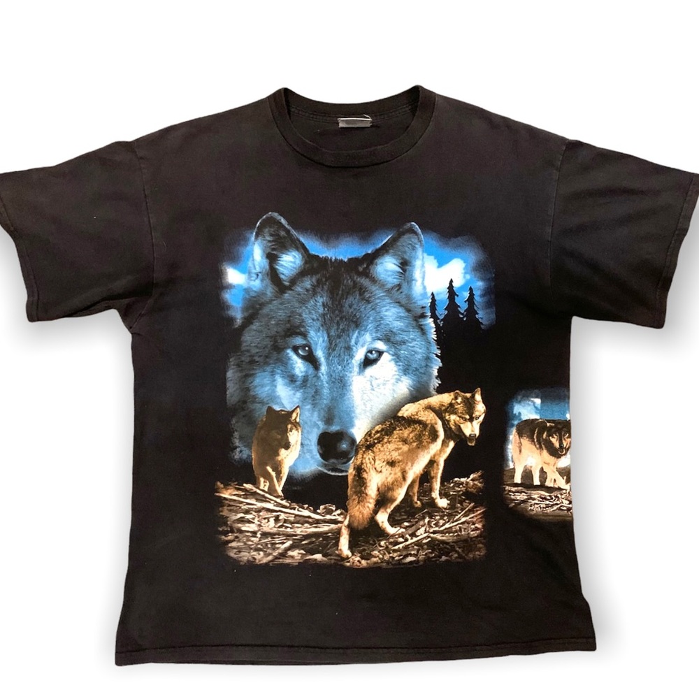 Vintage Tultex 90s Wolves T-Shirt
